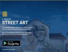 Tablet Screenshot of lisbonstreetart.com